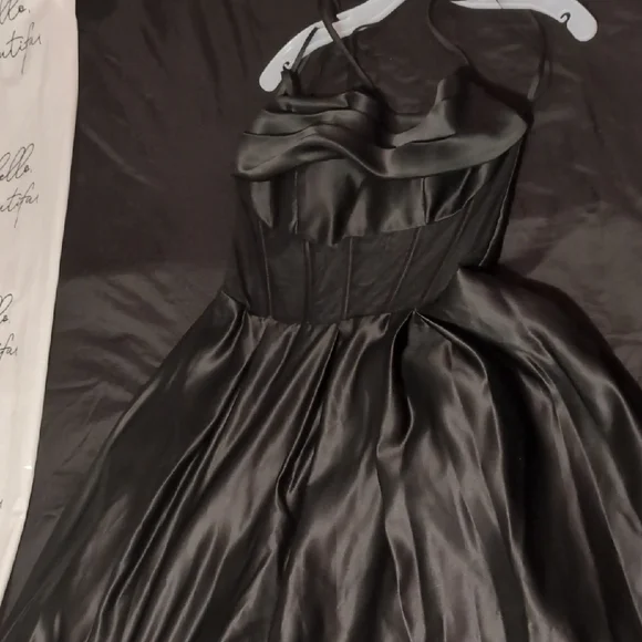 Blondie Nites | Dresses | Blondie Nites Black Halter Sundress Cocktail |  Poshmark